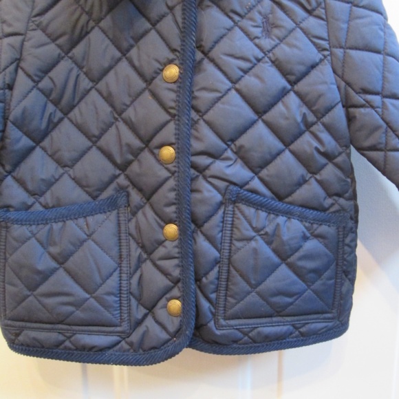 Ralph Lauren Quilted Navy Blue Kids Jacket - Picture 3 of 13